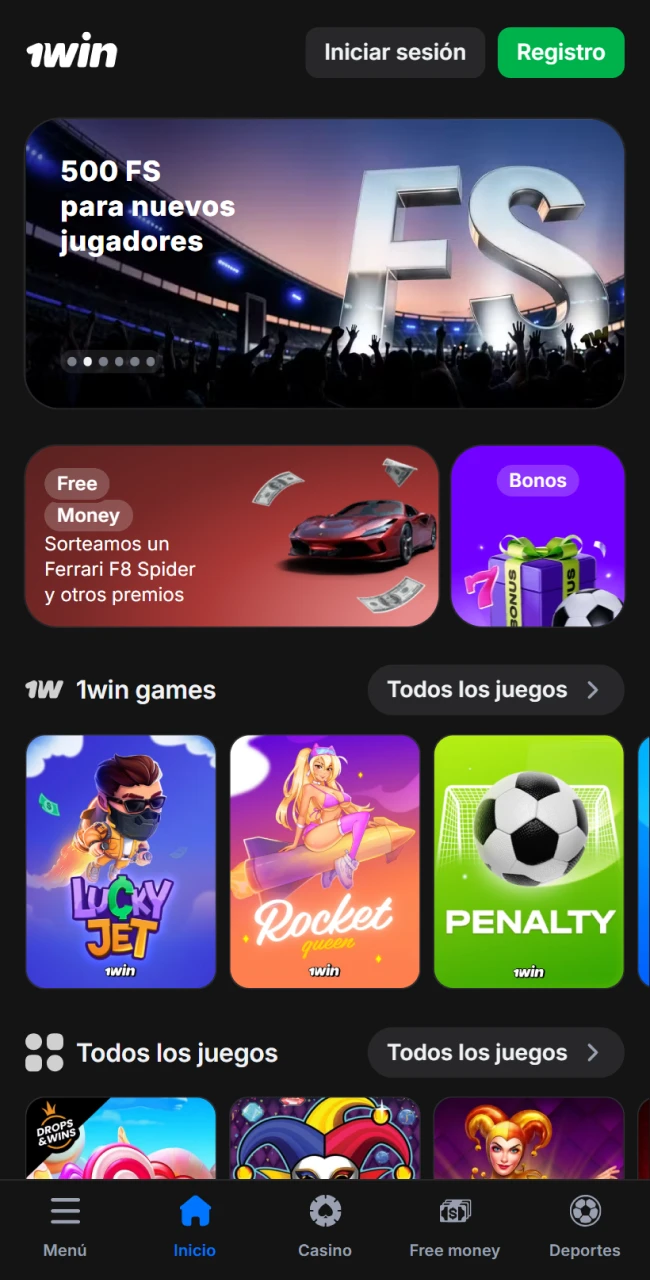 Descarga la aplicación 1win para ganar muchos premios y divertirte.
