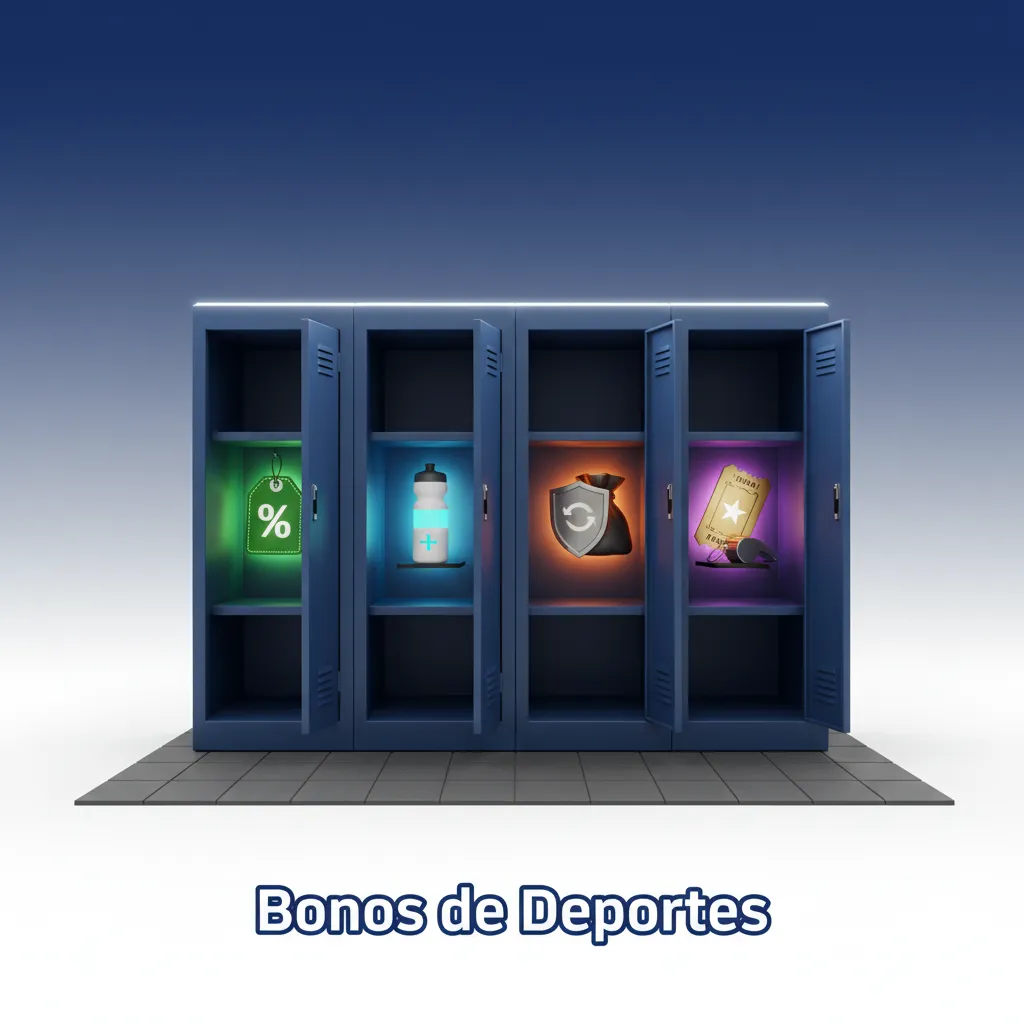 Bonos de Deportes: cuotas mejoradas, seguro de combinadas, cashback semanal y recarga 30% para apuestas deportivas.