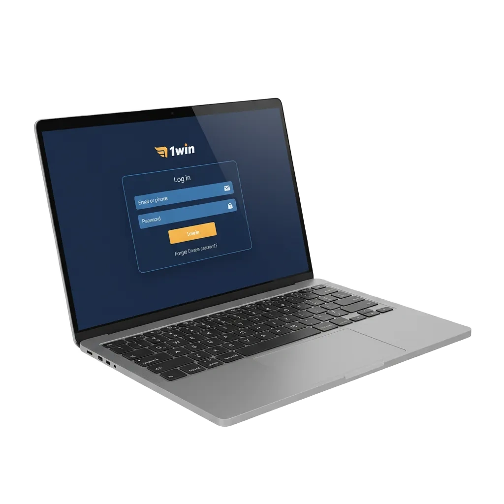 Página de inicio de sesión de 1win para Argentina, con opciones de acceso por email, teléfono o ID y 2FA por SMS o correo.