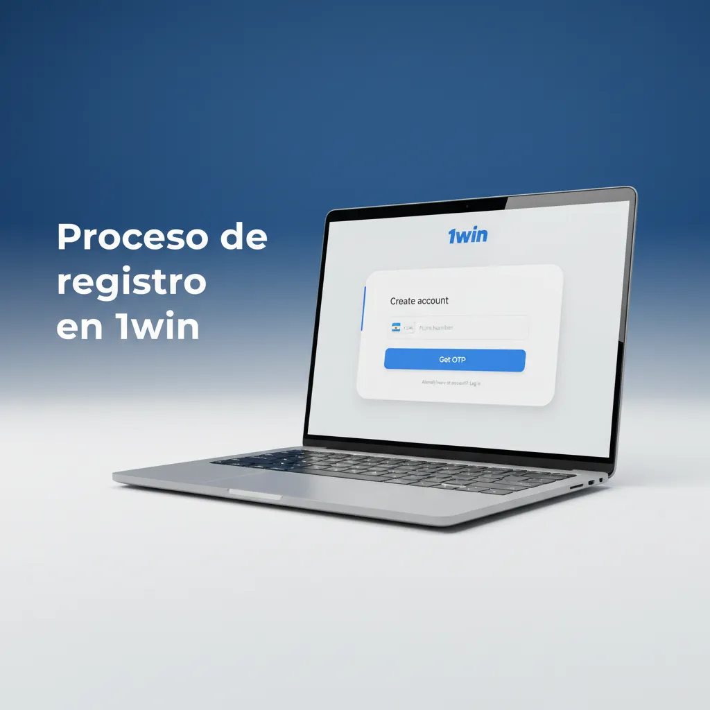 Pasos para registrarse en 1win: crear cuenta, elegir método, completar datos, aceptar términos, verificar y depositar.