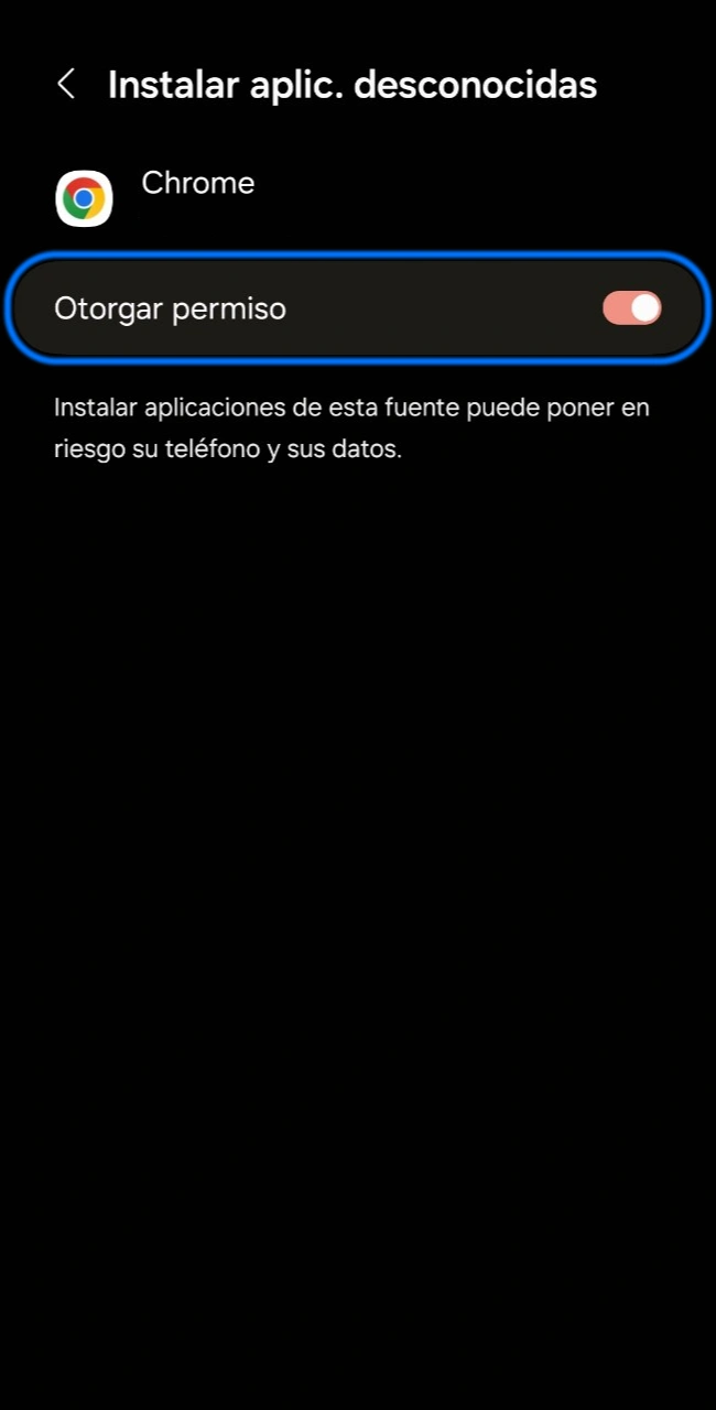 Entrá a Configuración y permite la instalación desde orígenes desconocidos para instalar la app 1win.